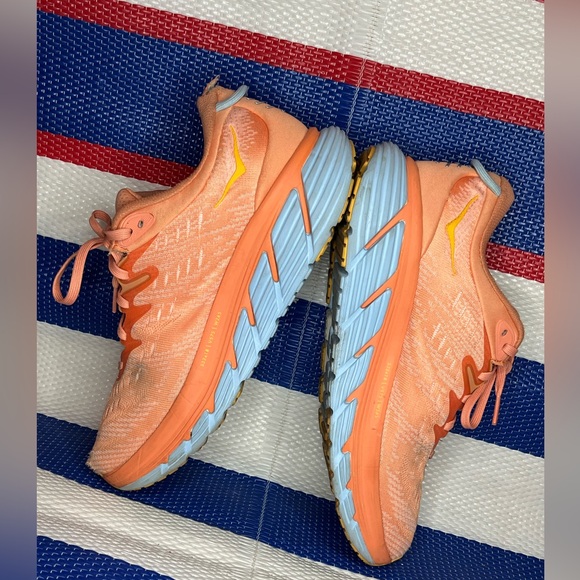 ✨🎉 HOKA Gaviota Mafate Speed 4 Peach Women’s Size 9.5 B Athletic Running Shoes - Picture 9 of 16